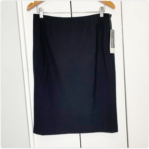 Kenneth COLE Reaction Black Lined Skirt Sz 6 - Picture 1 of 12